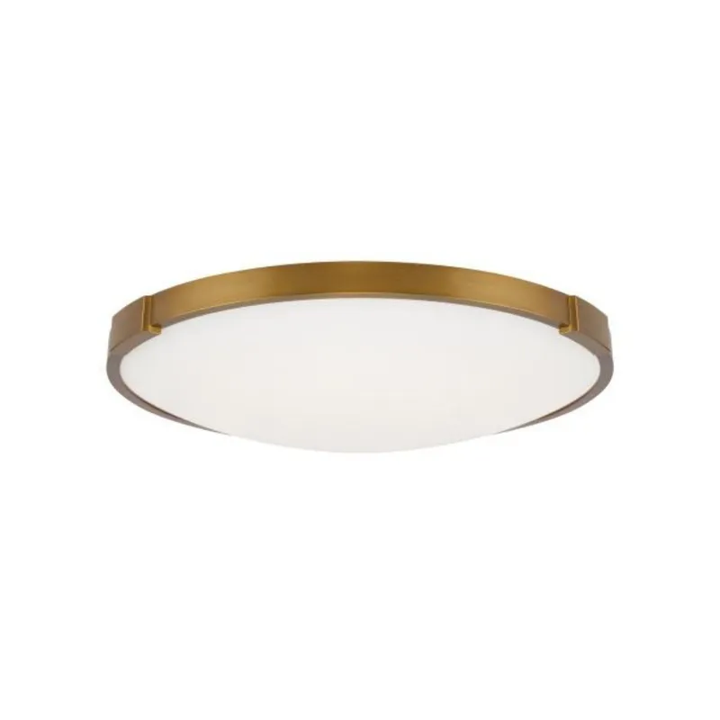 Lance 13 Flush Mount Flush & Semi-Flush Mount 1-Light LED 2700K Aged Brass by Sean Lavin
