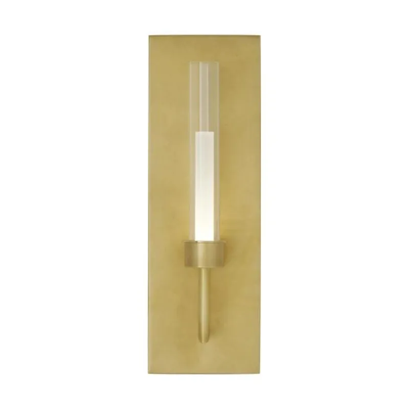 Linger Wall Wall Collection 1-Light LED 3000K Natural Brass by Sean Lavin