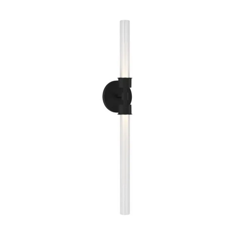 Linger Wall/Bath Line-Voltage Pendants/Suspension 2-Light LED 3000K Nightshade Black by Sean Lavin