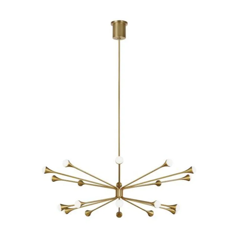 Lody 20-Light Chandelier Chandeliers 20-Light LED 3000K Aged Brass by Sean Lavin
