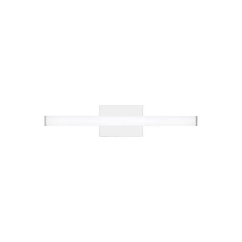 Lufe Square 24 Bath Bath Collection 1-Light LED 3000K Chrome by Sean Lavin