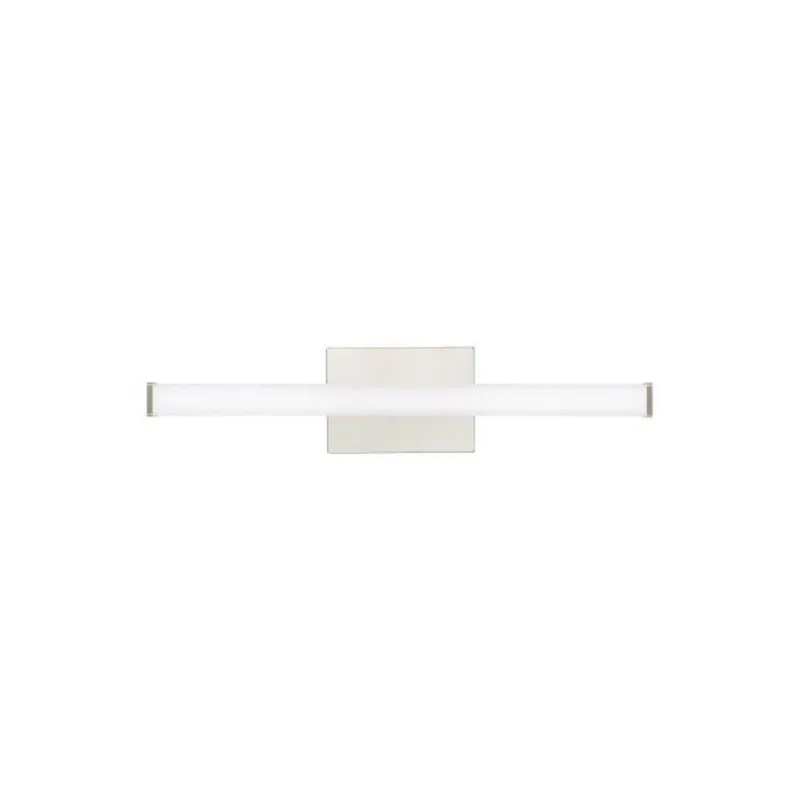Lufe Square 24 Bath Bath Collection 1-Light LED 3000K Satin Nickel by Sean Lavin
