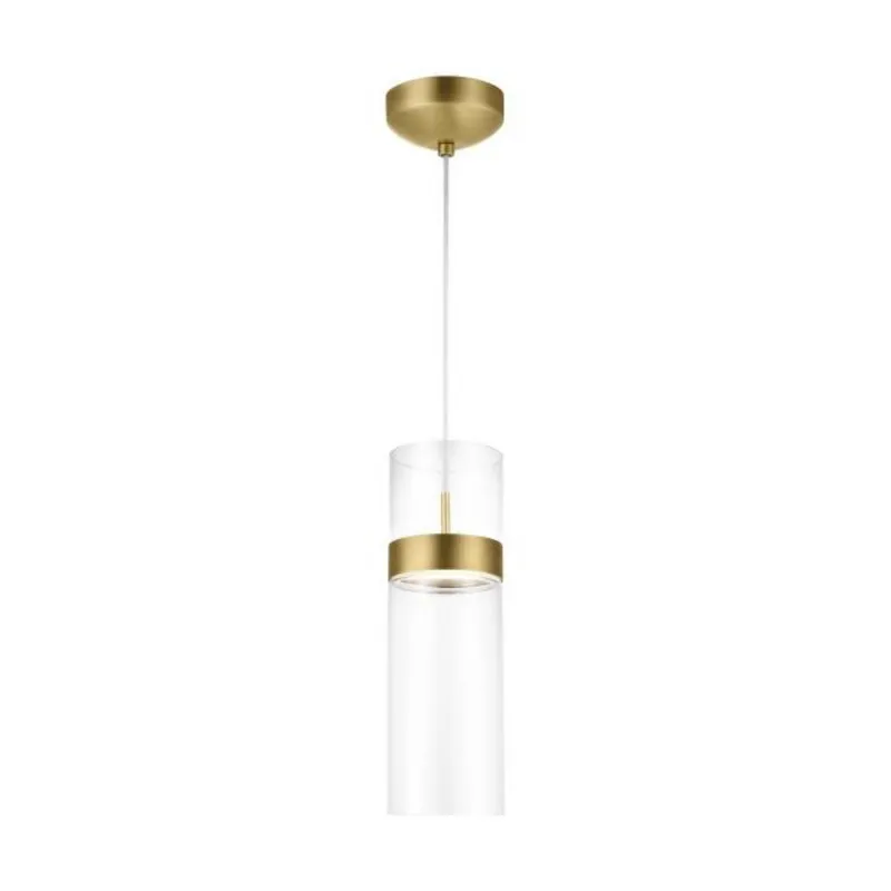 Manette Grande Pendant Line-Voltage Pendants/Suspension 1-Light LED 3000K Natural Brass by Sean Lavin