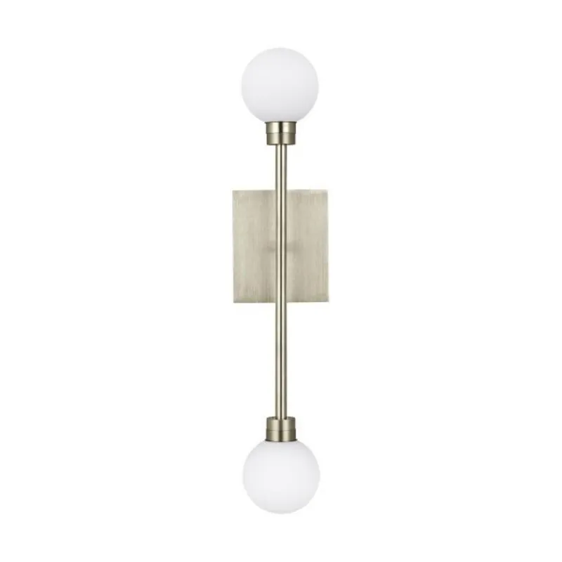 Mara Wall 2-Light LED 2700K Satin Nickel by Sean Lavin