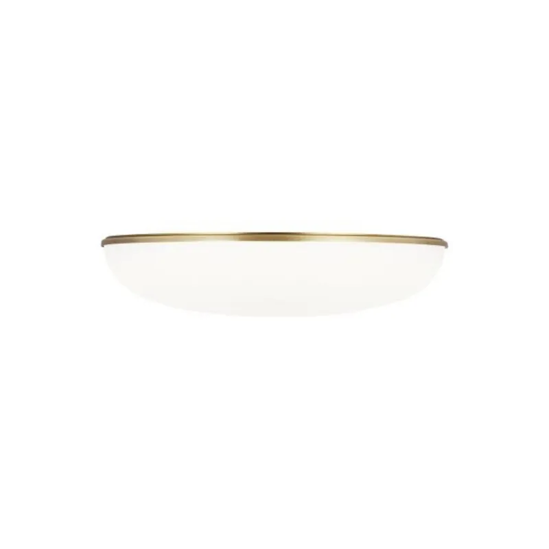 Megan Flush Mount Flush & Semi-Flush Mount 1-Light LED 3000K Plated Brass by Sean Lavin