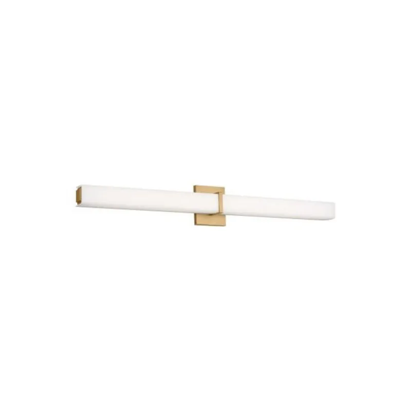 Milan 36 Bath Bath Collection 1-Light 3000K Natural Brass by Sean Lavin