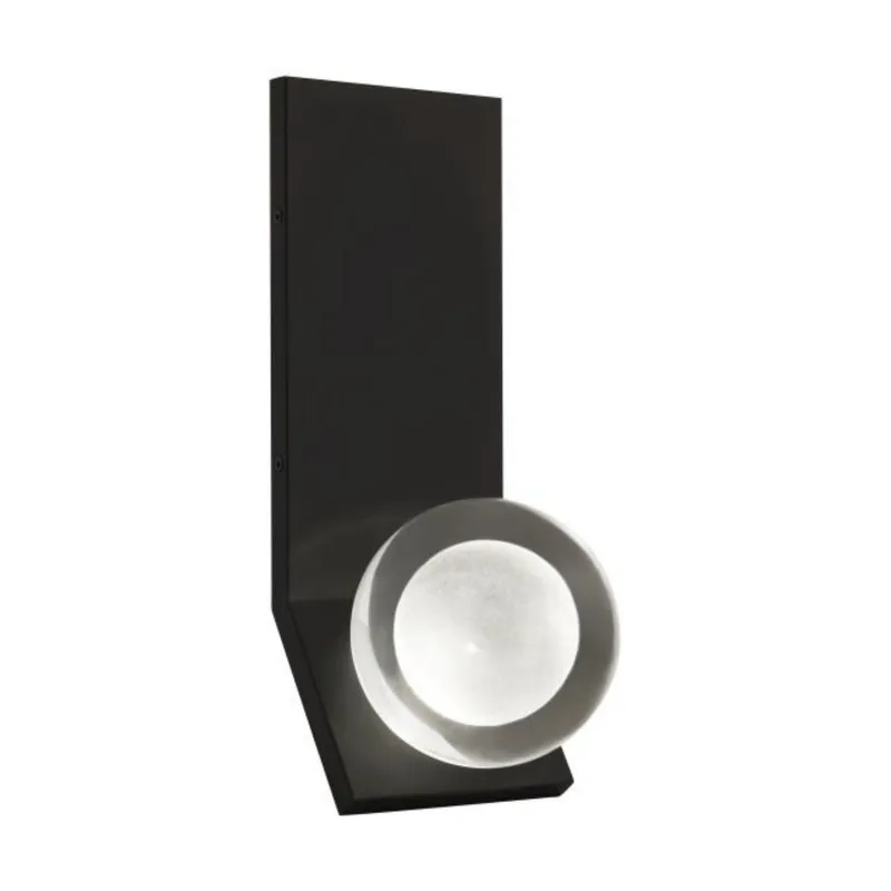 Mina Wall Wall Collection 1-Light LED 3000K Nightshade Black by Sean Lavin