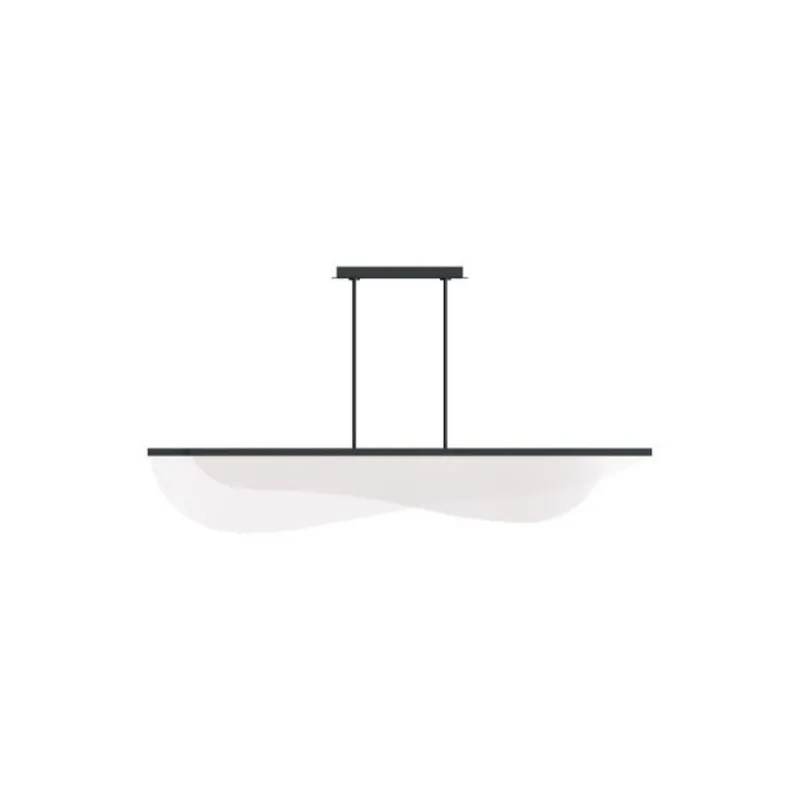 Nyra 72 Linear Suspension Linear Suspension 3-Light LED 3000K Nightshade Black by Sean Lavin