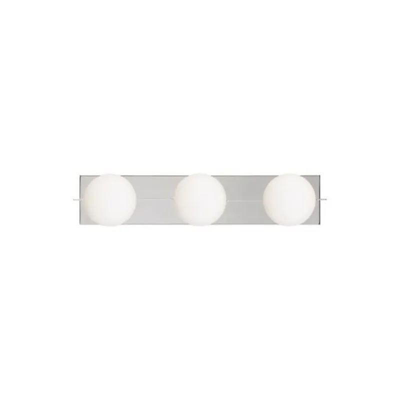 Orbel 3-Light Bath Bath Collection 3-Light Polished Nickel by Sean Lavin