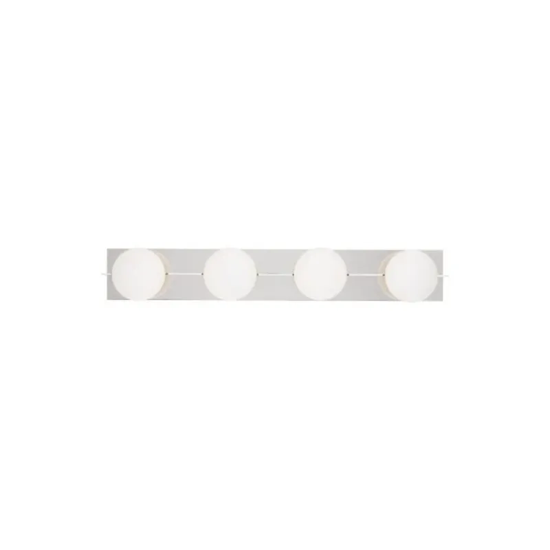 Orbel 4-Light Bath Bath Collection 4-Light Polished Nickel by Sean Lavin