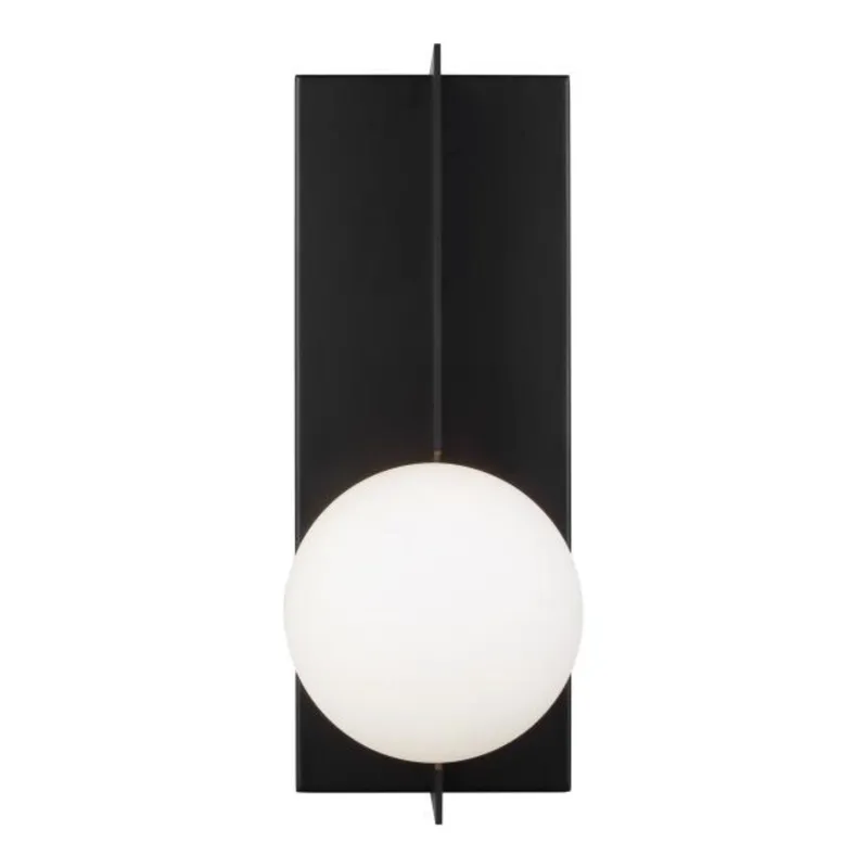 Orbel Wall Wall Collection 1-Light Matte Black by Sean Lavin
