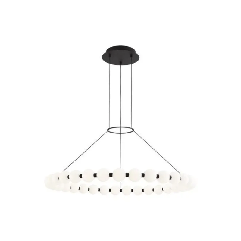 Orbet 36 Chandelier Chandeliers 1-Light LED 2700K Nightshade Black by Sean Lavin