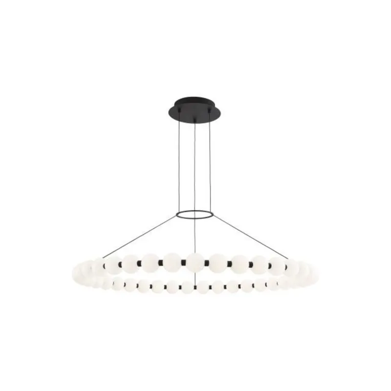 Orbet 42 Chandelier Chandeliers 1-Light LED 2700K Nightshade Black by Sean Lavin