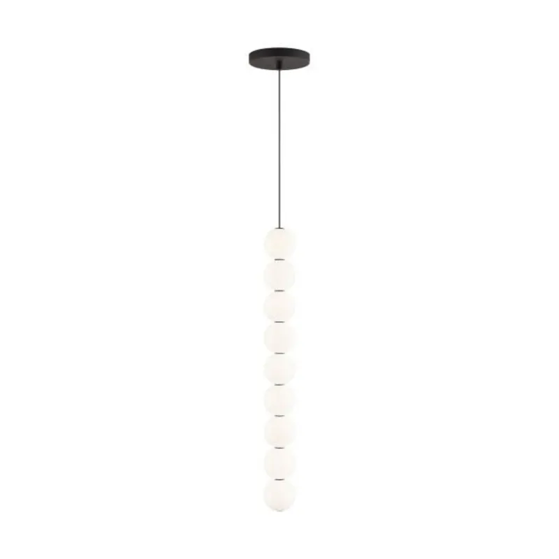 Orbet 9-Light Pendant Line-Voltage Pendants/Suspension 1-Light LED 2700K Nightshade Black by Sean Lavin