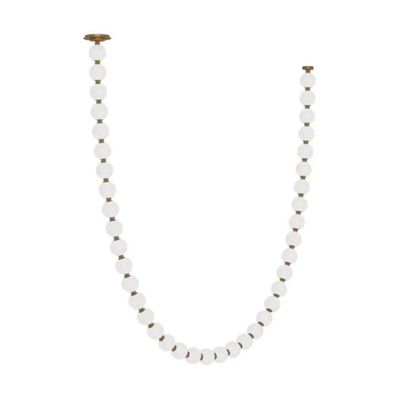 Perle 108 Chandelier Chandeliers 1-Light 2700K Natural Brass by Sean Lavin