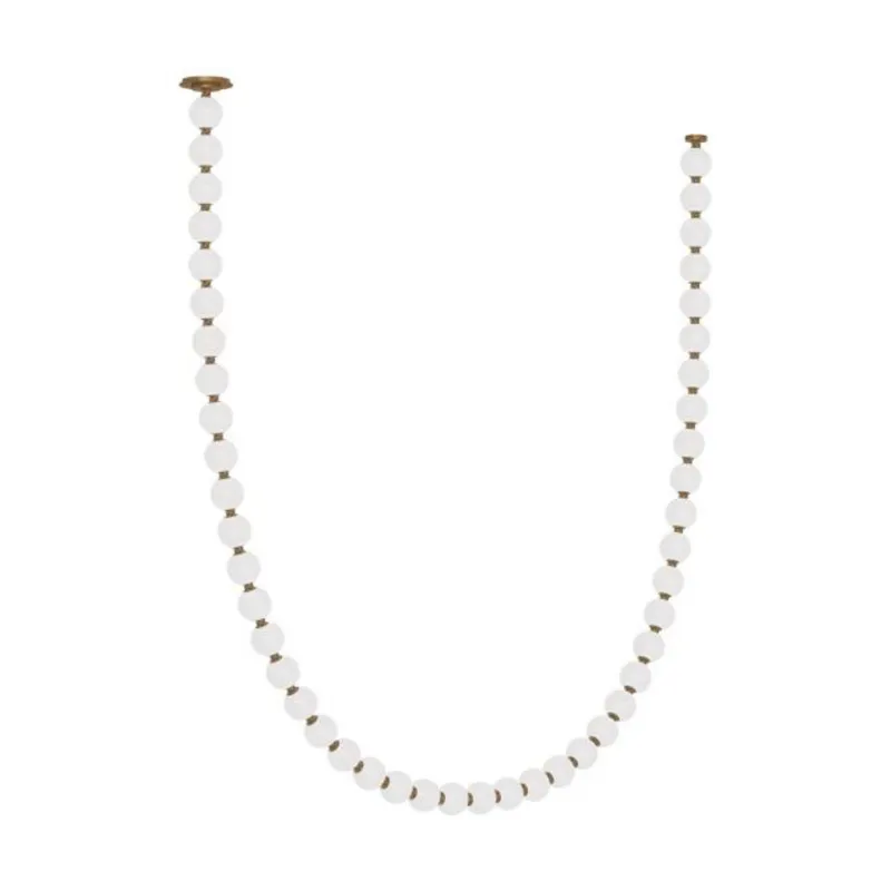 Perle 132 Chandelier Chandeliers 1-Light 2700K Natural Brass by Sean Lavin