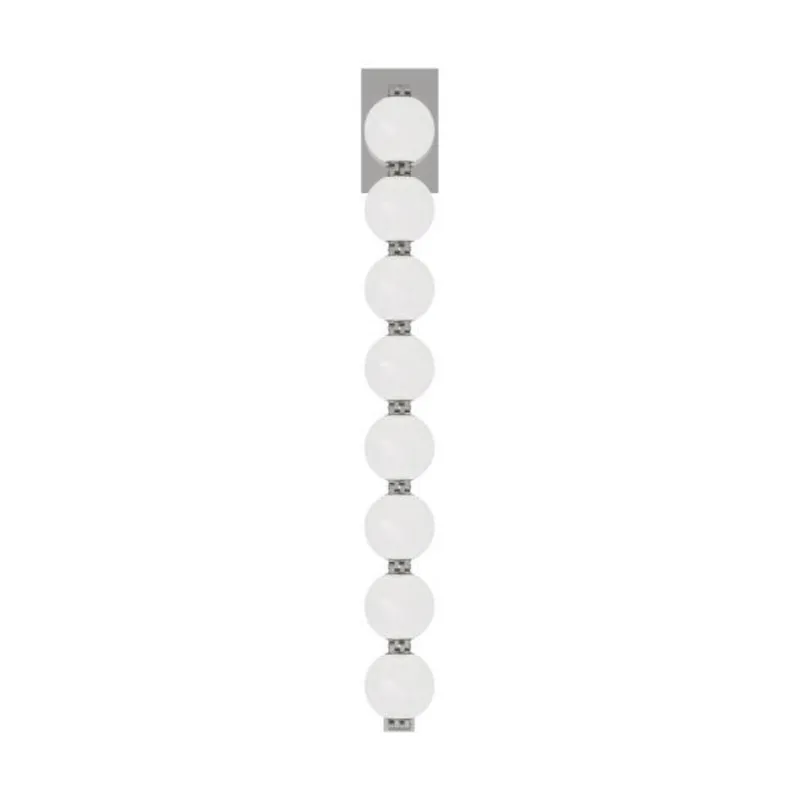 Perle 28 Sconce Wall Collection 1-Light 2700K Polished Nickel by Sean Lavin