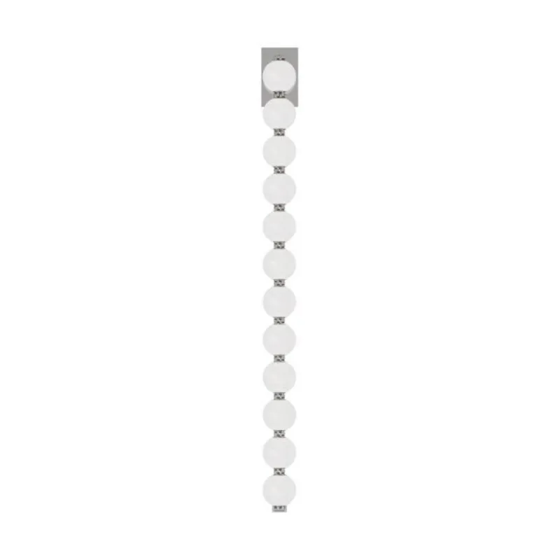 Perle 40 Sconce Wall Collection 1-Light 2700K Polished Nickel by Sean Lavin