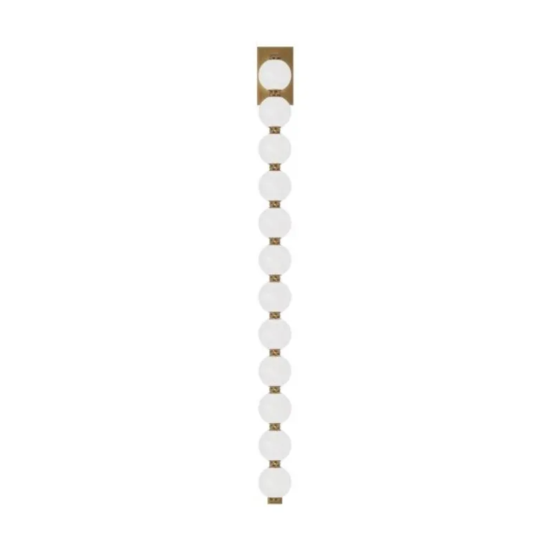 Perle 40 Sconce Wall Collection 1-Light 2700K Natural Brass by Sean Lavin