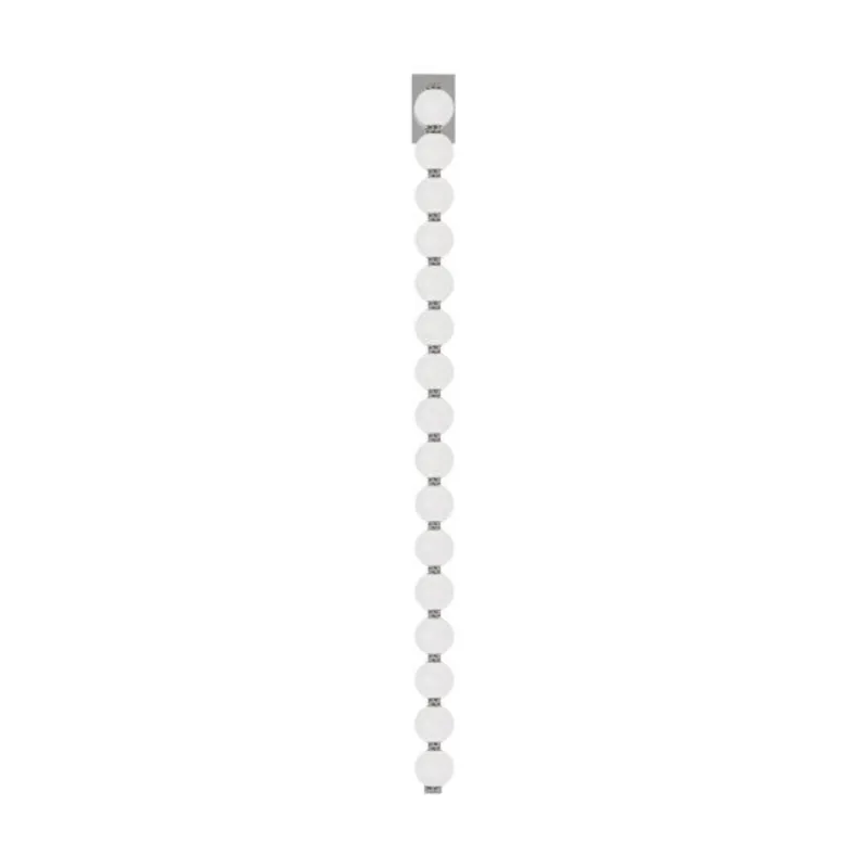 Perle 53 Sconce Wall Collection 1-Light 2700K Polished Nickel by Sean Lavin