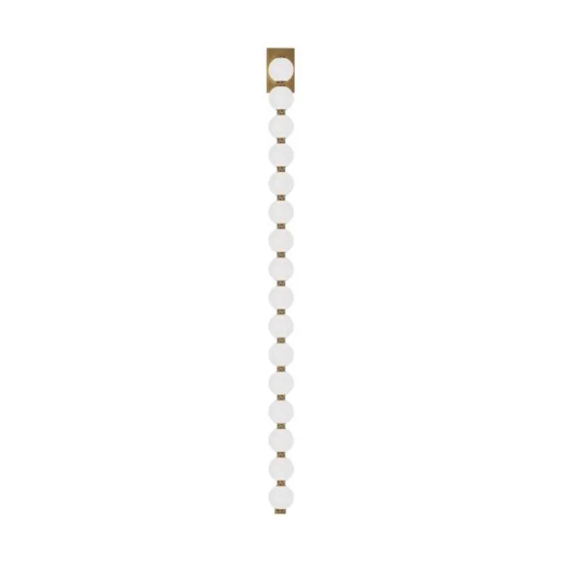 Perle 53 Sconce Wall Collection 1-Light 2700K Natural Brass by Sean Lavin