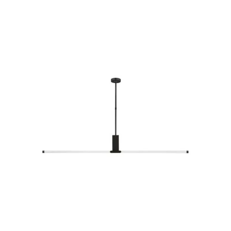 Phobos Large Linear Linear Suspension 1-Light LED 2700K Dark Bronze by Kelly Wearstler