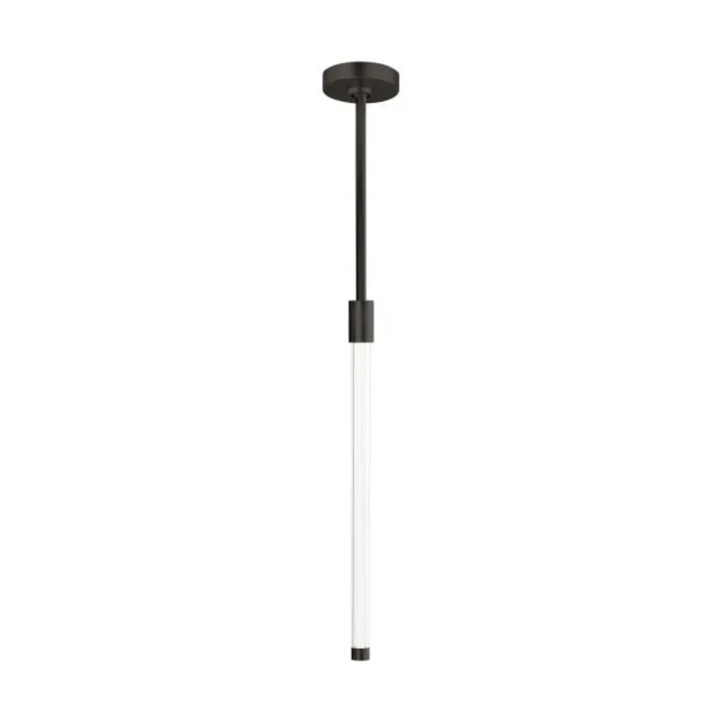 Phobos Small Pendant Line-Voltage Pendants/Suspension 1-Light LED 2700K Dark Bronze by Kelly Wearstler