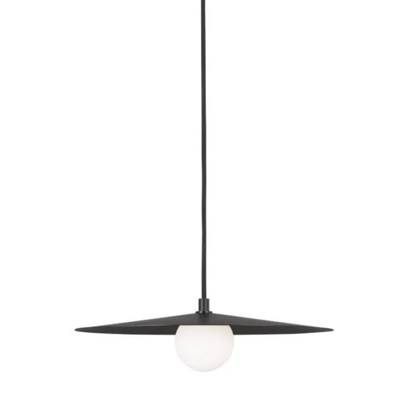 Pirlo Pendant Line-Voltage Pendants/Suspension 1-Light Matte Black by Sean Lavin