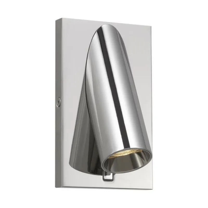 Ponte 5 Wall Sconce Wall Collection 1-Light LED 3000K Polished Nickel by Sean Lavin