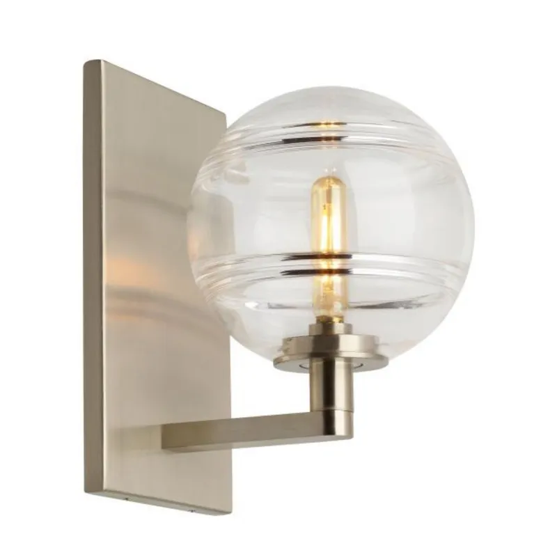 Sedona Wall Wall Collection 1-Light Satin Nickel by Sean Lavin