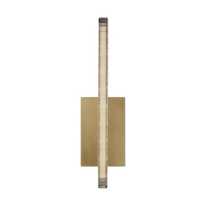 Serre Small Sconce Wall Collection 1-Light 2700K Natural Brass by Mick De Giulio