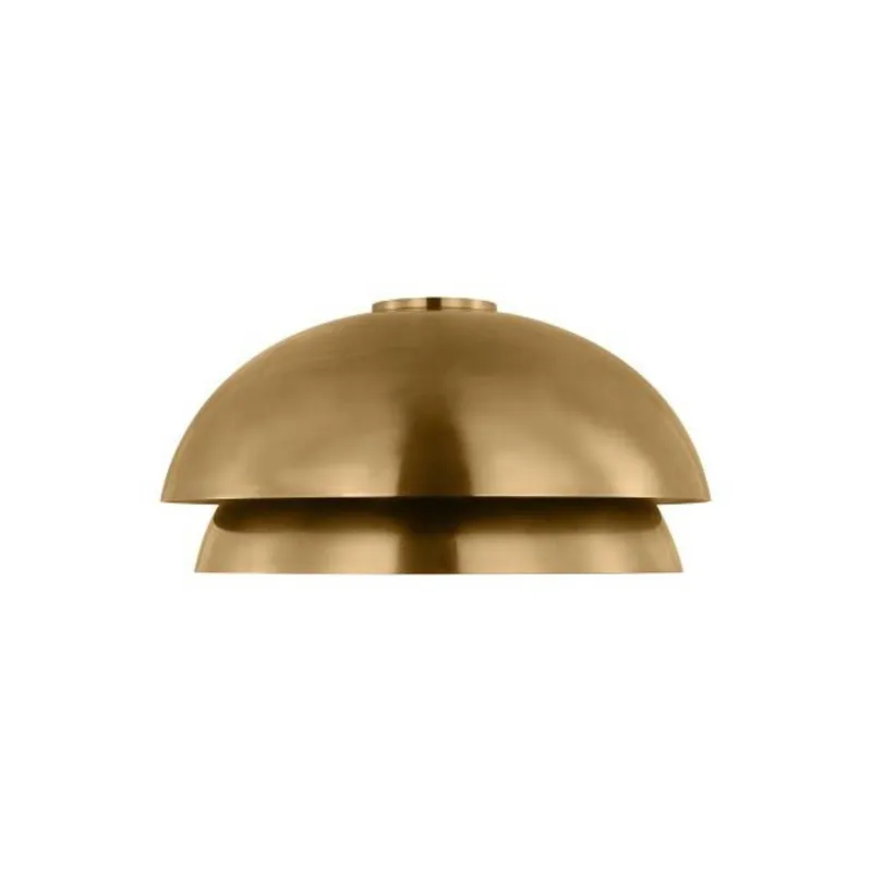 Shanti Large Flush Flush & Semi-Flush Mount 1-Light 2700K Natural Brass by Sean Lavin
