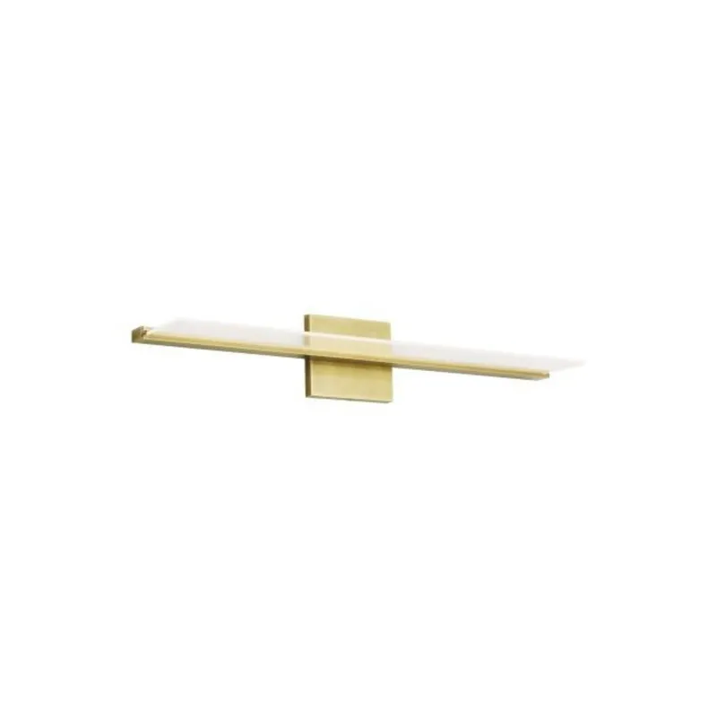 Span 24 Bath Bath Collection 1-Light LED 3000K Plated Brass by Sean Lavin