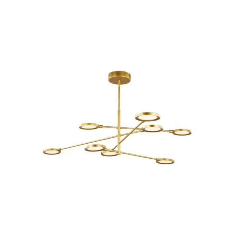 Spectica 8 Chandelier Chandeliers 8-Light LED 3000K Plated Brass