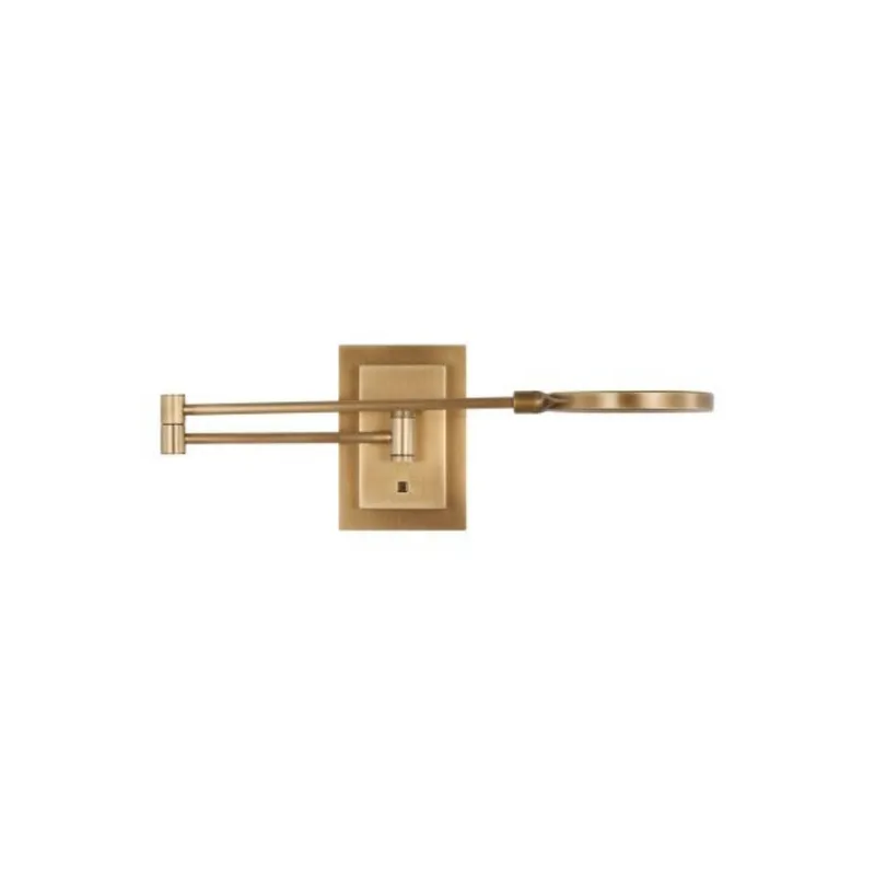 Spectica Small Task Sconce Wall Collection 1-Light 3000K Plated Brass by Sean Lavin