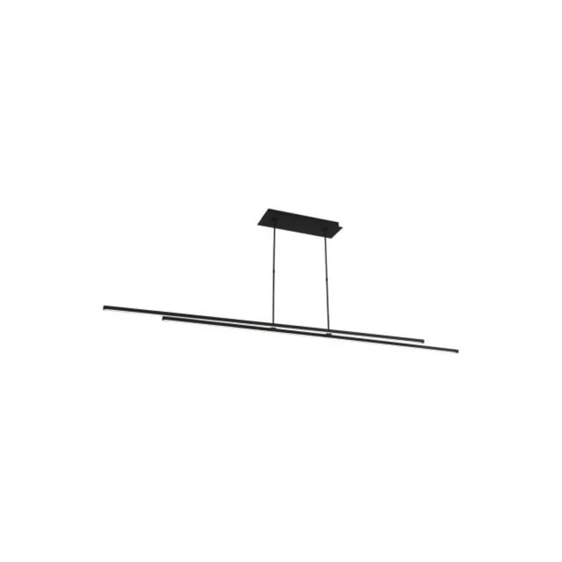 Stagger 2 84 Linear Suspension Linear Suspension 2-Light LED 2700K Nightshade Black by Mick De Giulio