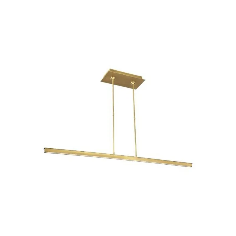 Stagger 48 Linear Suspension Linear Suspension 1-Light LED 2700K Nightshade Black by Mick De Giulio