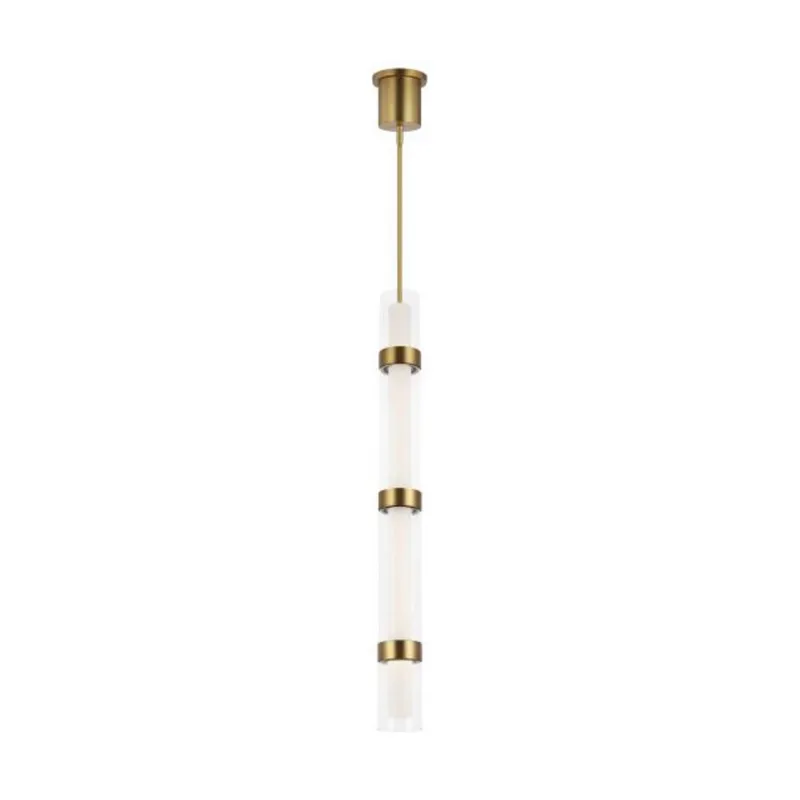 Wit Pendant Line-Voltage Pendants/Suspension 1-Light LED 3000K Aged Brass by Sean Lavin