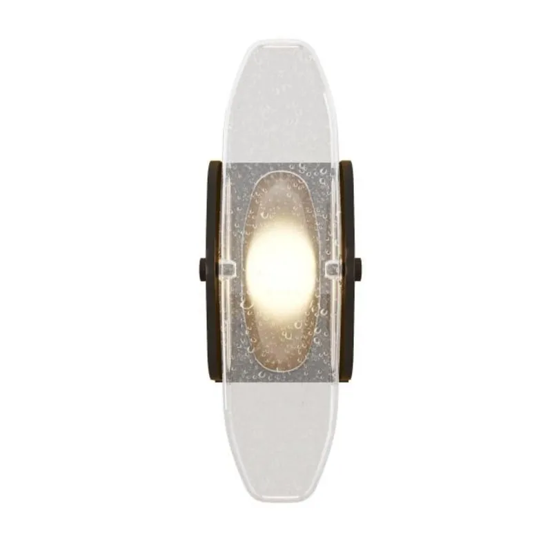 Wythe Medium Wall Sconce Wall Collection 1-Light LED 2700K Plated Dark Bronze by Avroko