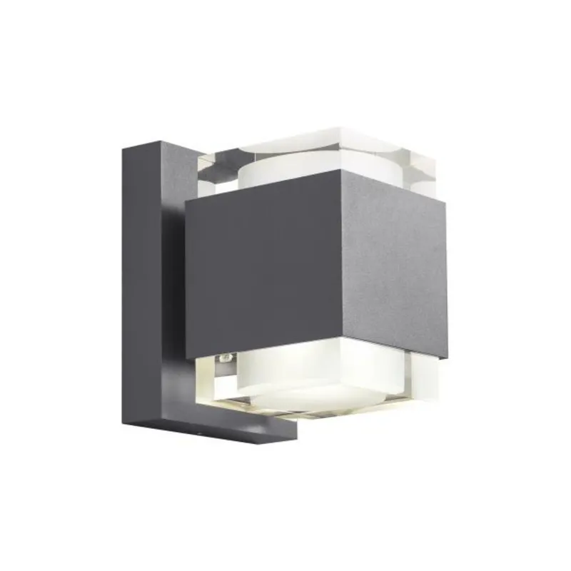 Voto 8 Outdoor Wall 1-Light LED 2700K Charcoal by Sean Lavin