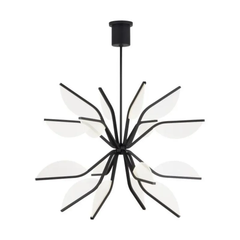 Belterra 38 Globe Chandelier Chandeliers 1-Light LED 3000K Matte Black by Sean Lavin