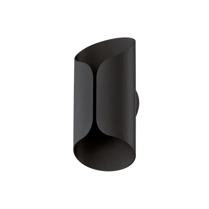 Cole 1-Light Exterior Wall Sconce in Texture Black 6.75W x 13H