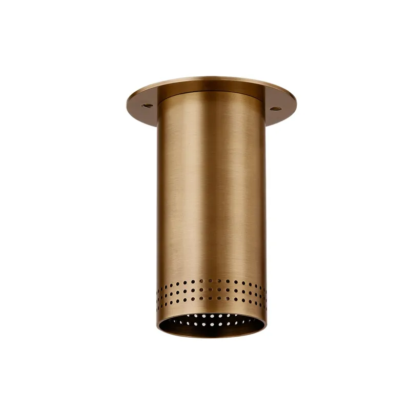 Berg 1-Light Flush Mount in Patina Brass 4.75W x 6.25H