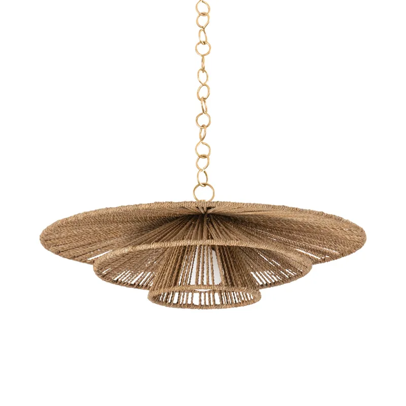 Levan 1-Light Pendant in Vintage Gold Leaf 24W x 8.75H