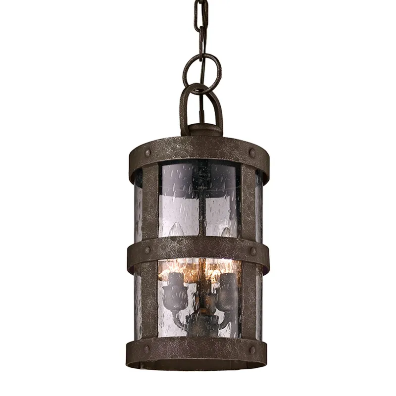 Barbosa 3-Light Exterior Lantern in Aged Pewter 8W x 16.75H