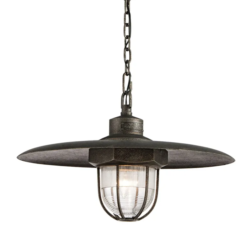 Acme 1-Light Pendant in Aged Pewter 22W x 13H