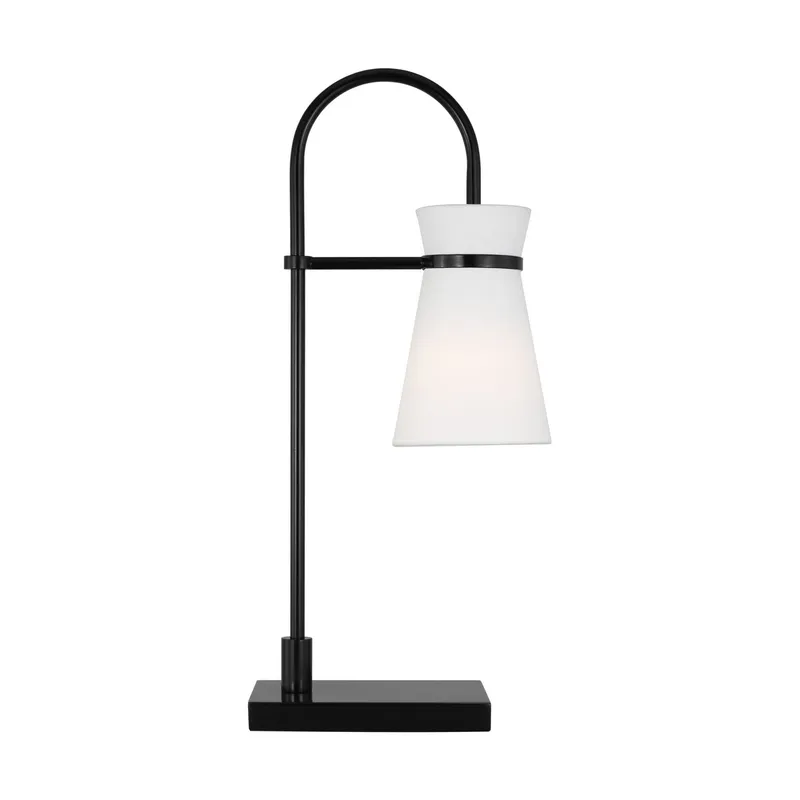Drew & Jonathan Binx Medium Task Table Lamp in Midnight Black