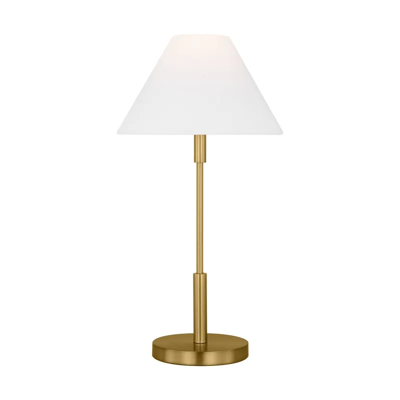Drew & Jonathan Porteau Medium Table Lamp in Satin Brass