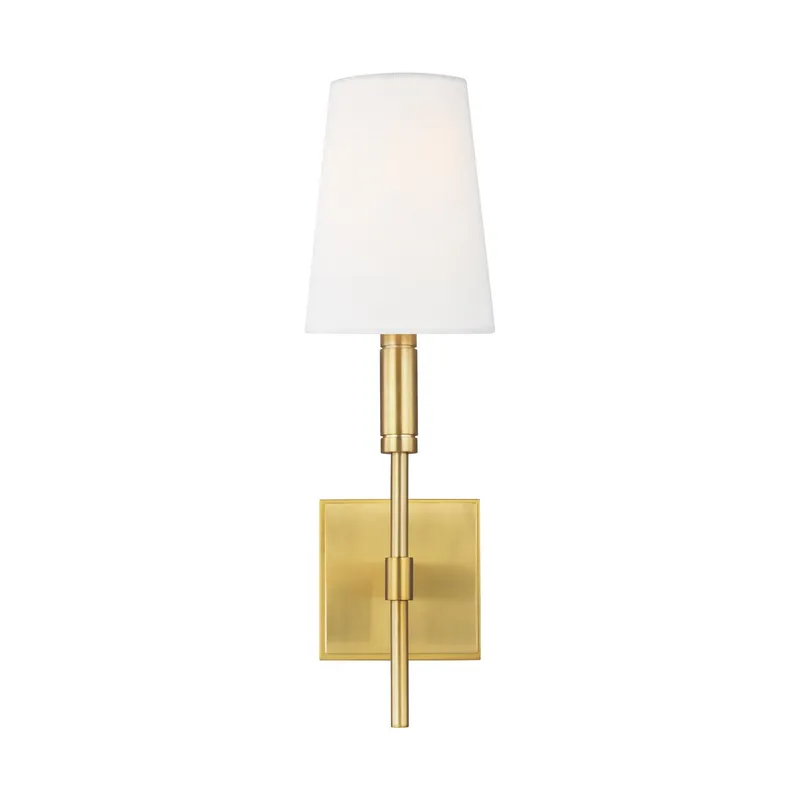Thomas O'Brien Beckham Classic Sconce in Burnished Brass