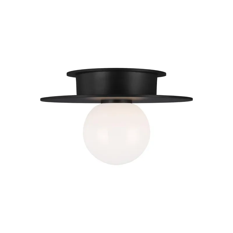 Kelly Wearstler Nodes Small Flush Mount in Midnight Black